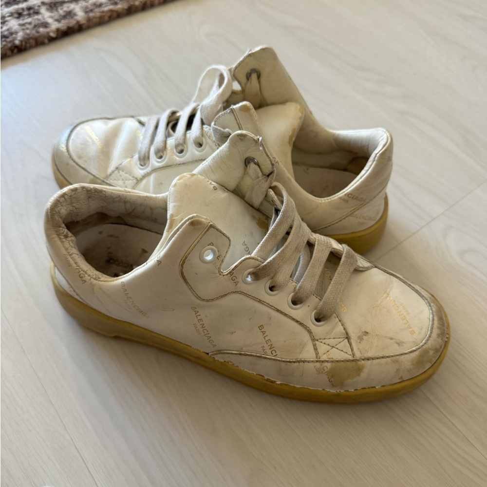 Balenciaga White Leather Sneaker